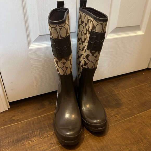 Coach Rain Boots - Picture 1 of 5